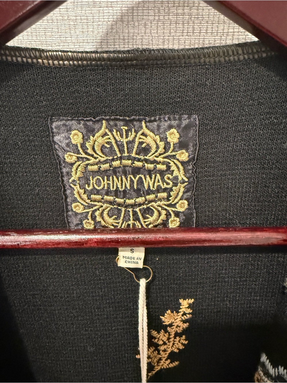 New w Tags Johnny Was Biya Leto Duster Black Small Floral Boho Hard to Find - Picture 12 of 16